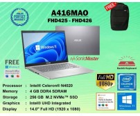 ASUS  A416ma0  - Intel Celeron N42020 / ram 4GB | SSD 256 Gb |   14" FHD | WIN11 | OHS